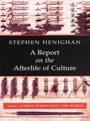 cover image of A Report on the Afterlife of Culture
